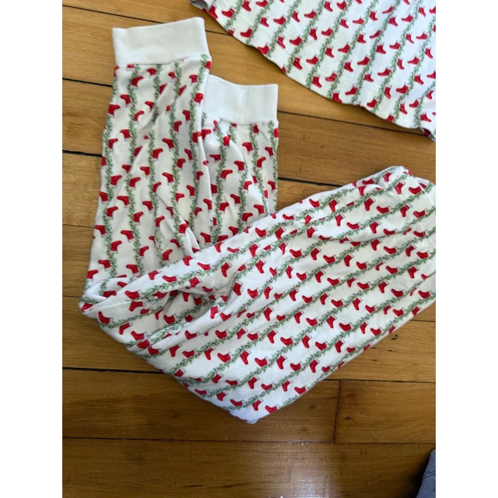 L+H Lila and Hayes Stockings for Santa Girls Pajama Set Christmas pjs